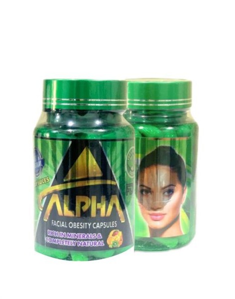 قرص چاقی صورت آلفا ALPHA | پرکننده و حجم‌دهنده صورت و گونه – ۶۰ عددی سبز رنگ اصل و اورجینال
